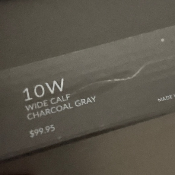 Lane Bryant Women’s Over the Knee Boot w/ Metal Ornament Charcoal Gray 10W NWT - Picture 9 of 9